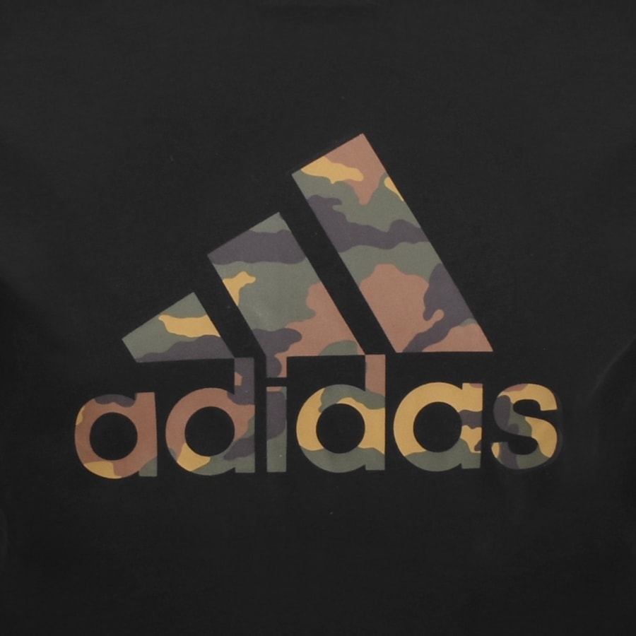 adidas Sportswear Camo Logo T Shirt Black | Mainline